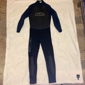 BARE Attack Full Scuba Diving Wetsuit Black/Blue Size Small Unisex No Issues
